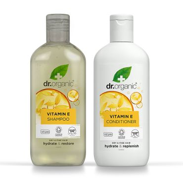 Dr Organic Vitamin E Shampoo & Conditioner Bundle