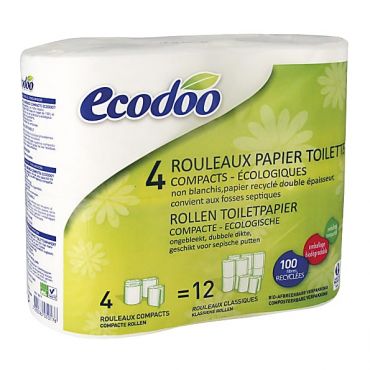 Ecodoo Compact Recycled Toilet Paper - 4 Pack