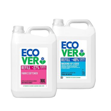 Ecover Fabric Softener & Chamomile Washing Up Liquid 5L Mixed Bundle