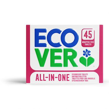 Ecover Wrapper Free All In One Dishwasher Tablets (45)