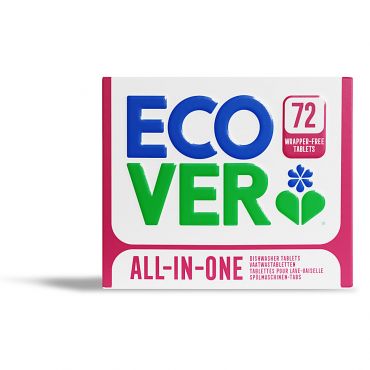 Ecover Wrapper Free All In One Dishwasher Tablets (72)