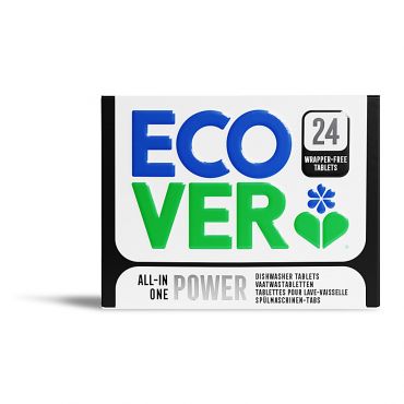 Ecover Wrapper Free All In One Power Dishwasher Tablets (24)