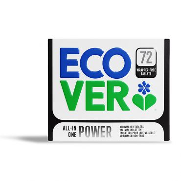 Ecover Wrapper Free All In One Power Dishwasher Tablets (72)