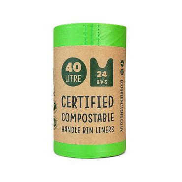 Eco Green Living Compostable Bin Liners - 40L