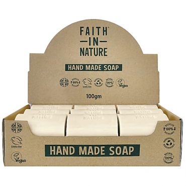 Faith in Nature Box of 18 Unwrapped Natural Hand Made Lavender Soaps