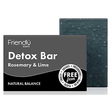 Friendly Soap Activated Charcoal, Rosemary & Lime Detox Bar