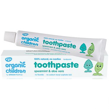 Green People Organic Children's Spearmint & Aloe Vera Toothpaste - ...