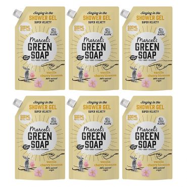 Marcel's Green Soap Shower Gel Vanilla & Cherry Blossom - Refill (6...