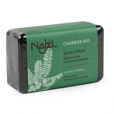 Najel Aleppo Olive Soap with Organic Charcoal