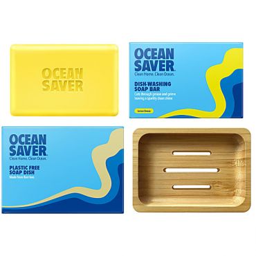 OceanSaver Dishwashing Bar & Soap Dish