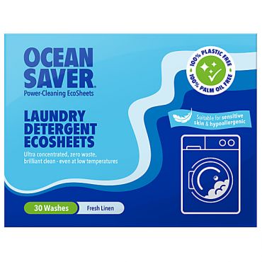 OceanSaver Laundry EcoSheets - Fresh Linen (30 washes)