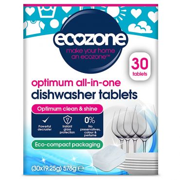 Ecozone Optimum All in One Dishwasher Tablets (30 pack)