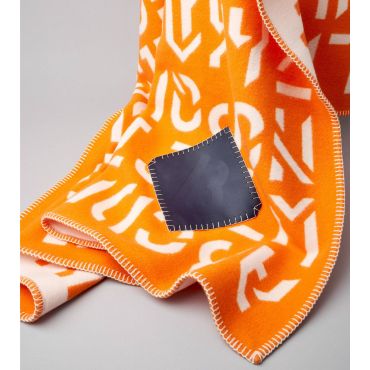 Blanket Alphabeta Team Colors Blanket Orange & White - BYREDO