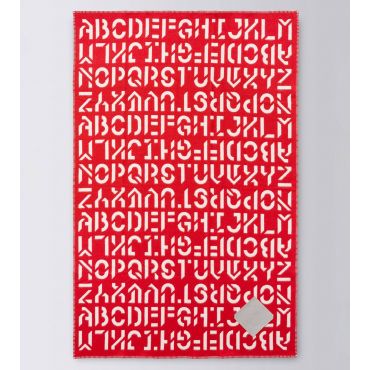 Blanket Alphabeta Team Colors Blanket Red & White - BYREDO