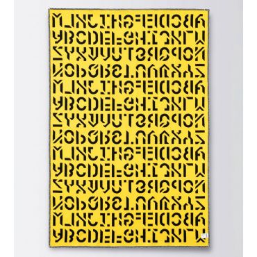 Blanket Alphabeta Team Colors Blanket Black & Yellow - BYREDO