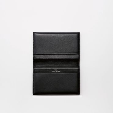 Kantha - Business Card Holder - In Black Leather - BYREDO