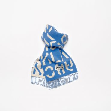 The Alphabeta Scarf - Palace Blue H25 - BYREDO
