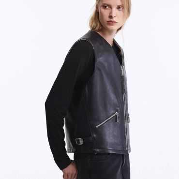 The Rizon Leather Vest M - BYREDO