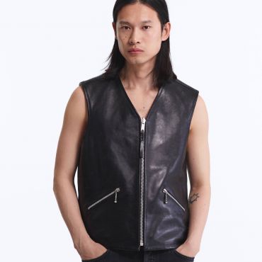 The Rizon Leather Vest M - BYREDO