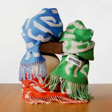 The Alphabeta Scarf - Palace Blue H25 - BYREDO