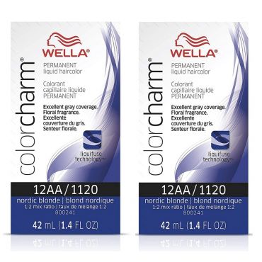 Wella Color Charm Permanent Liquid Hair Colour - 12AA (2pks)