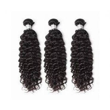 Virgin Weft Human Hair Extension - 20,20,20, Curly