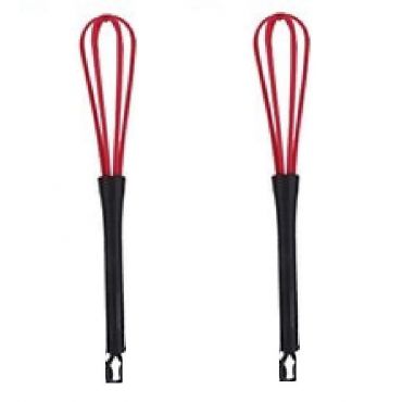 Plastic Whisk For Hair Colouring - Red - pack of 2