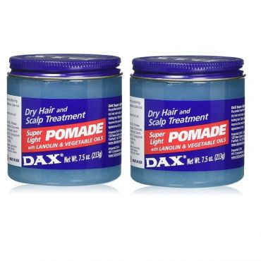 Dax Super Light Pomade 7.5oz Dry Hair and Scalp Treatment - 2 Pks Discount