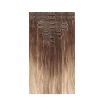 Human Hair Seamless Clip in Extensions 22" 230g - Ombre Baby