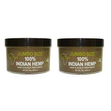 Kuza Jumbo Size 100% Indian Hemp Hair & Scalp Treatment 18oz - Hemp 18oz - (2pks)