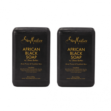 Shea Moisture African Black Soap Bar Soap 8oz - Bar Soap 8oz - (2pks)