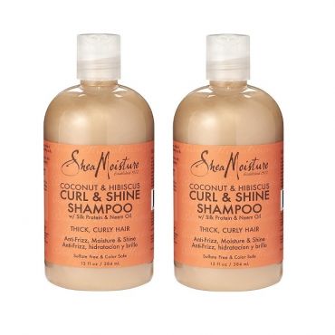 Shea Moisture Coconut & Hibiscus Set - Curl &amp; Shine Shampoo 13oz - (2pks)