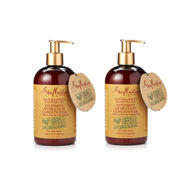 Shea Moisture Manuka Honey & Mafura Oil Intensive Hydration Hair Masque 340ml - Intensive Cond 13oz - (2pks)