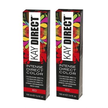 Kay Direct Red Semi-Permanent Hair Colour 100ml - Red (2pks)
