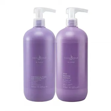 Neal & Wolf Shampoo & Conditioner 950ml Set - Purple Brightening Shampoo &amp; Conditioner