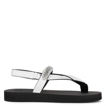 Giuseppe Zanotti HYDRA CHAIN Womens Flats White