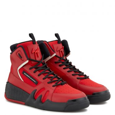 Giuseppe Zanotti TALON Mens High top sneakers Red