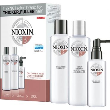 NIOXIN 3-Part System 3 Trial Kit for Coloured Hair with Light Thinning