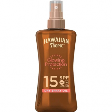 Hawaiian Tropic - Glowing Protection Dry Spray Oil SPF 15 (200ml)