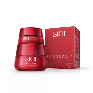 Sk-II - Skinpower Cream &amp; Eye Cream Set (80g+15g)