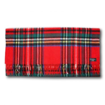 Gretna Green Cashmere Stole. 100% Wool - Royal Stewart