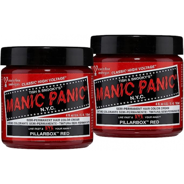 Manic Panic - High Voltage Semi-Permanent Hair Colour Cream - Pillarbox Red (118ml x 2)