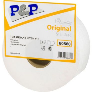 P&p - Wc-paperi gigant pieni valk 2-kerros 12x170 m