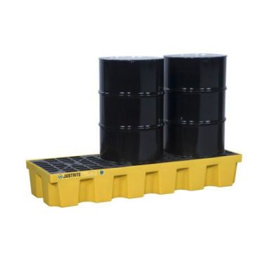 Justrite - Valuma-allas 3 x 200 l tynnyrille pe