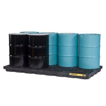 Justrite - Allastettu lattiataso 8 x 200 l (371 l)