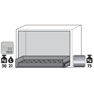 Asecos - Tason alle sijoitettavat kaapit ub-s-90 3045700135299