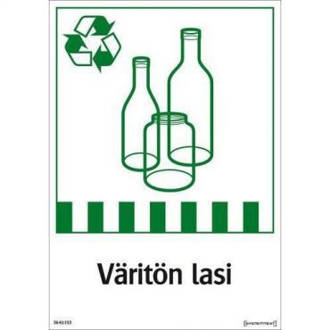 Systemtext - Kilpi - väritön lasi 148x210 tarralla