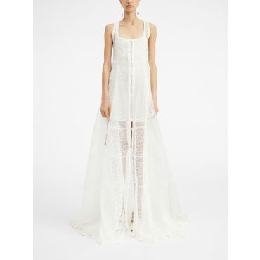 Jacquemus - La Robe Dentelle - White - Size : 36
