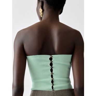 Jacquemus - The Sera Knit Top - Mint Green - Size : 32