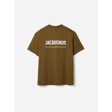 Jacquemus - The Saint Tropez Address Short-sleeve T-shirt - White Saint-Tropez Khaki - Size : XL